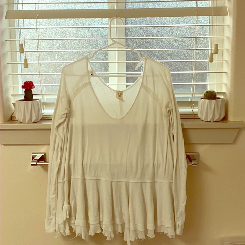 Free people long sleeved dress shirt